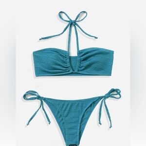 Blue bikini